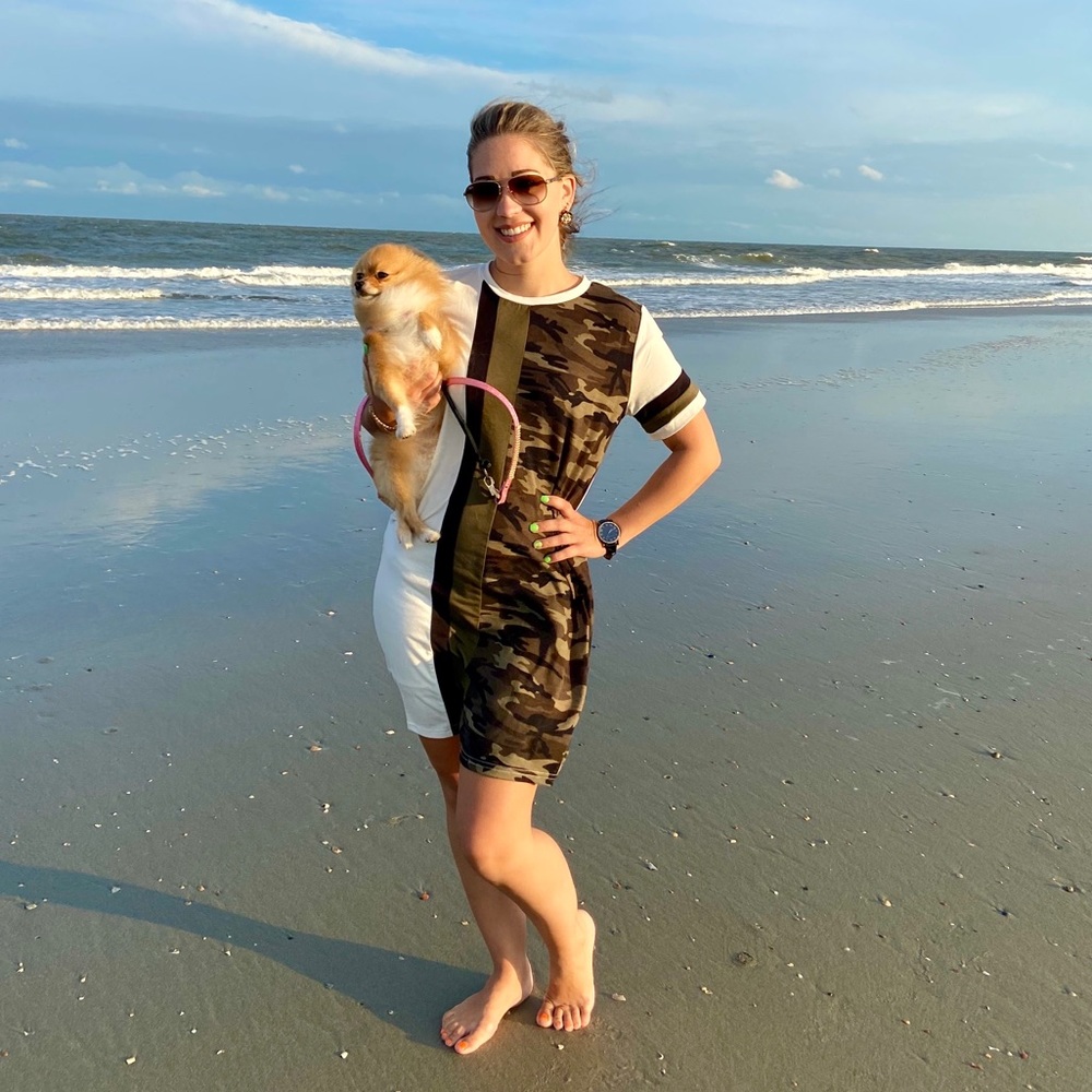 🎉FINAL PRICE🎉 Camo t-shirt dress